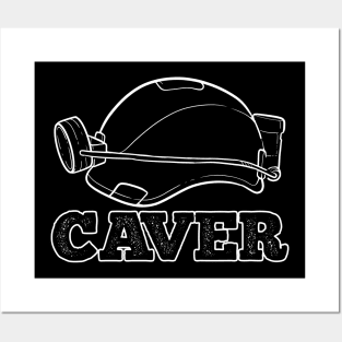 Caver Caving Cave Speleology Posters and Art